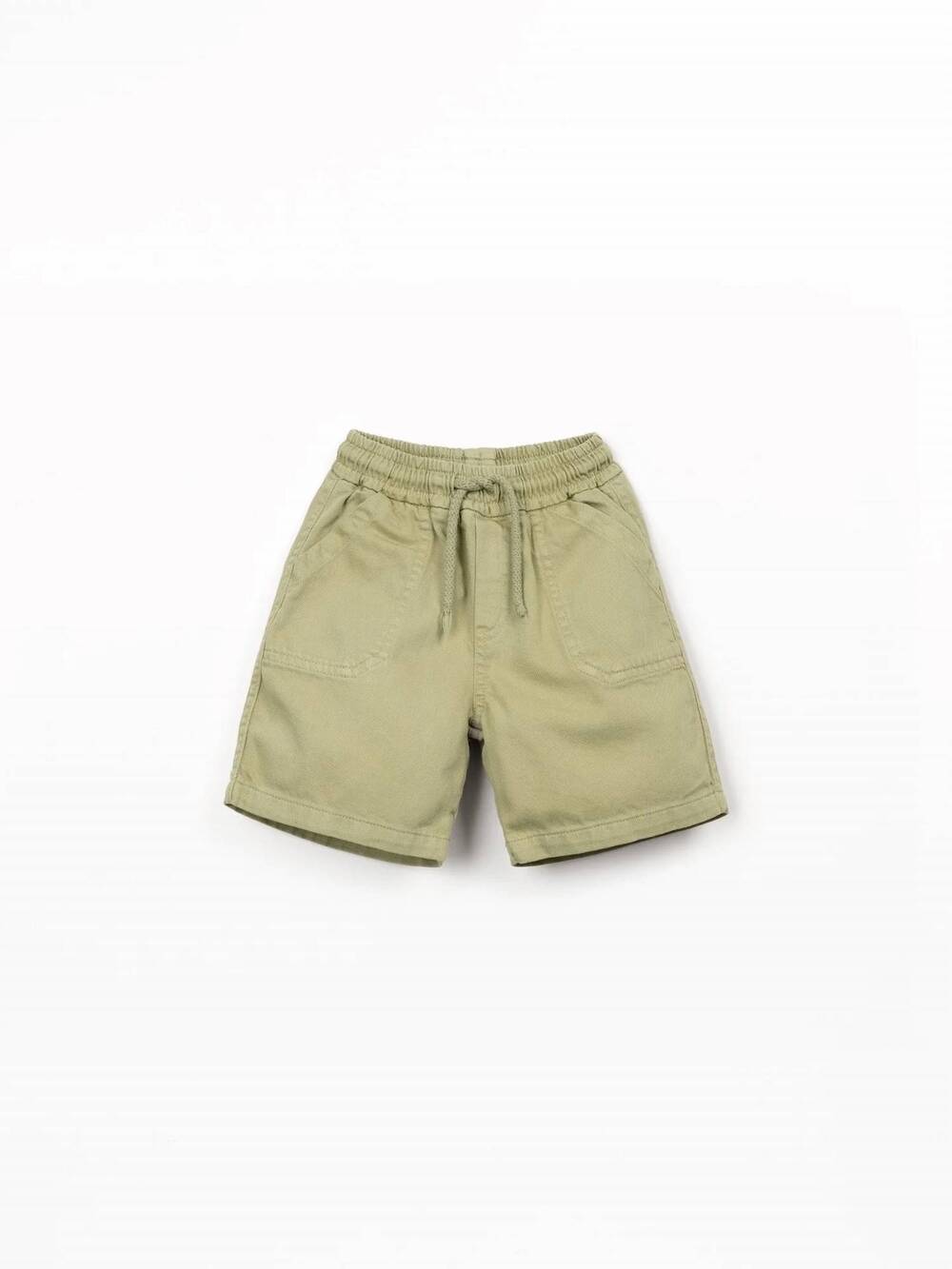 NEW PLAY UP boy's twill drawstring shorts in khaki green